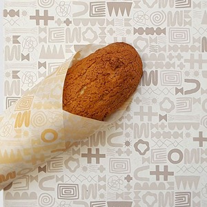 바게트 빵 포장 코팅지  33x33 (2가지색상)