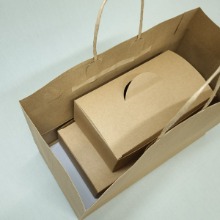 크라프트 치킨상자 쇼핑백 친환경 무지 종이 가방